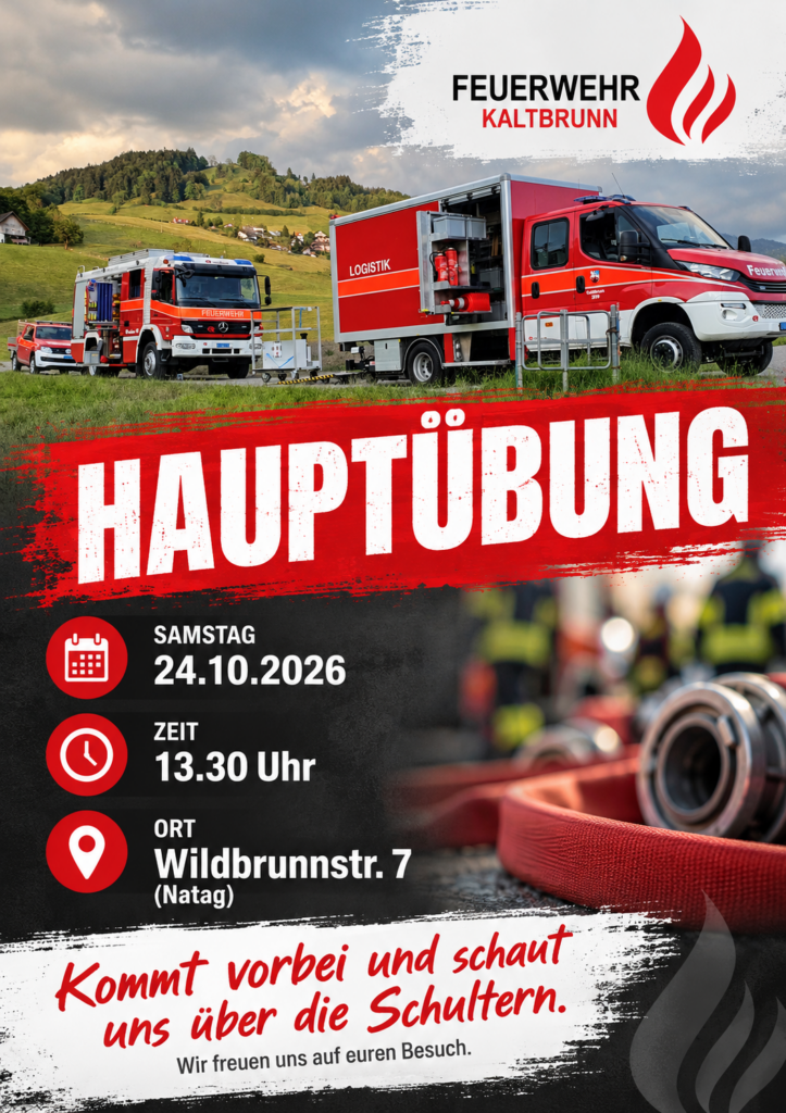 Flyer Hauptübung 2026